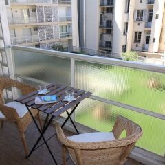 Отель Nice Booking - Royal Luxembourg Piscine Ницца балкон
