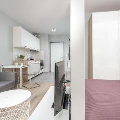 Отель Chill Apartments Zoliborz Польша, Варшава - отзывы, цены и фото номеров - забронировать отель Chill Apartments Zoliborz онлайн комната для гостей фото 5