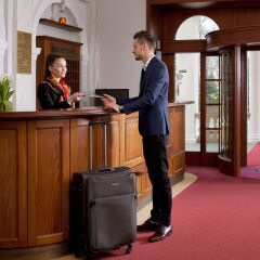 Отель Imperial Spa & Kurhotel Чехия, Франтишкови-Лазне - отзывы, цены и фото номеров - забронировать отель Imperial Spa & Kurhotel онлайн интерьер отеля фото 3