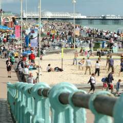 Отель Hilton Brighton Metropole Великобритания, Брайтон - отзывы, цены и фото номеров - забронировать отель Hilton Brighton Metropole онлайн пляж