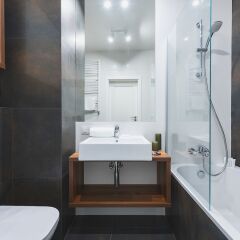 Отель P&O Apartments Wagonowa Польша, Варшава - отзывы, цены и фото номеров - забронировать отель P&O Apartments Wagonowa онлайн ванная