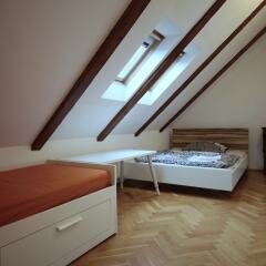 Апартаменты Generous Attic Apartment Прага комната для гостей фото 3