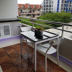 Апартаменты A Beautiful Studio Pool View Downtown Паттайя балкон