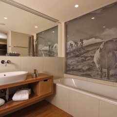 Отель Bergland Design- und Wellnesshotel Австрия, Зёльден - отзывы, цены и фото номеров - забронировать отель Bergland Design- und Wellnesshotel онлайн ванная