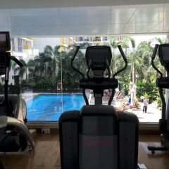 Апартаменты Bluesky Serviced Apartment Airport Plaza фитнесс-зал фото 2