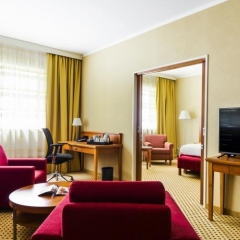 Отель Courtyard by Marriott Prague Airport Чехия, Прага - 11 отзывов об отеле, цены и фото номеров - забронировать отель Courtyard by Marriott Prague Airport онлайн комната для гостей фото 3
