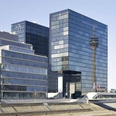 Отель Hyatt Regency Düsseldorf Германия, Дюссельдорф - отзывы, цены и фото номеров - забронировать отель Hyatt Regency Düsseldorf онлайн вид на фасад