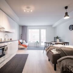 Отель Spot Apartments Espoon Keskus Финляндия, Эспоо - отзывы, цены и фото номеров - забронировать отель Spot Apartments Espoon Keskus онлайн комната для гостей фото 2