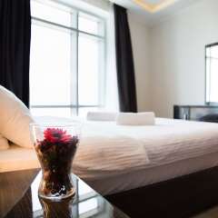 Отель HiGuests Vacation Homes - Burj Views Дубай комната для гостей фото 2