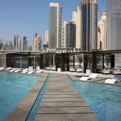 Отель Intercontinental Dubai Marina ОАЭ, Дубай - 1 отзыв об отеле, цены и фото номеров - забронировать отель Intercontinental Dubai Marina онлайн бассейн фото 3