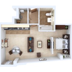 Апартаменты Fountain Court Grove Apartments Эдинбург питание