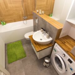 Отель M&R Apartament Airport Konstruktorska 7 ванная фото 2