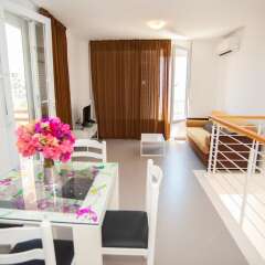 Отель Bougainville Bay Serviced Apartments Албания, Саранда - отзывы, цены и фото номеров - забронировать отель Bougainville Bay Serviced Apartments онлайн комната для гостей фото 2