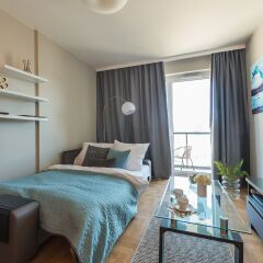 Отель M&R Apartament Mokka Konstruktorska Польша, Варшава - отзывы, цены и фото номеров - забронировать отель M&R Apartament Mokka Konstruktorska онлайн комната для гостей фото 5