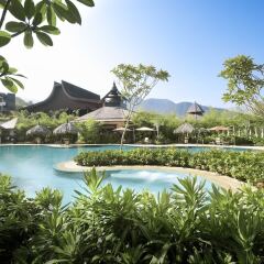 Отель Shangri-La's Rasa Sayang Resort and Spa, Penang Малайзия, Пенанг - отзывы, цены и фото номеров - забронировать отель Shangri-La's Rasa Sayang Resort and Spa, Penang онлайн бассейн фото 3