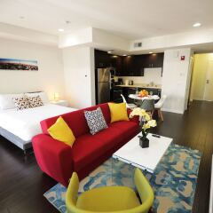 Отель Downtown Cosmopolitan Suites США, Лос-Анджелес - отзывы, цены и фото номеров - забронировать отель Downtown Cosmopolitan Suites онлайн комната для гостей фото 4