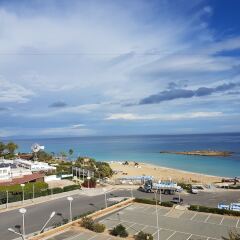 Отель Astreas Beach Hotel Кипр, Протарас - 2 отзыва об отеле, цены и фото номеров - забронировать отель Astreas Beach Hotel онлайн пляж фото 3