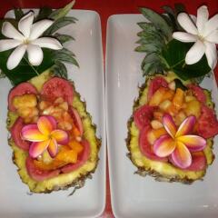 Отель Green Lodge Moorea питание
