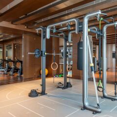 Отель Hilton Dubai Al Habtoor City фитнесс-зал фото 4