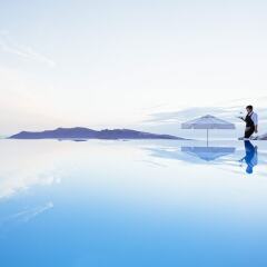 Отель Kirini Santorini Греция, Остров Санторини - отзывы, цены и фото номеров - забронировать отель Kirini Santorini онлайн приотельная территория фото 2