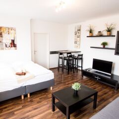 Отель CheckVienna � Apartment Praterstrasse Австрия, Вена - отзывы, цены и фото номеров - забронировать отель CheckVienna � Apartment Praterstrasse онлайн комната для гостей фото 2