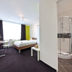 Novum Hotel Aviva Leipzig Neue Messe комната для гостей фото 4