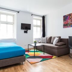 Отель CheckVienna - Apartment Familienplatz Австрия, Вена - отзывы, цены и фото номеров - забронировать отель CheckVienna - Apartment Familienplatz онлайн комната для гостей фото 4