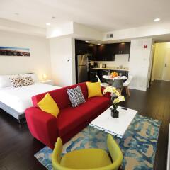Отель Downtown Cosmopolitan Residences США, Лос-Анджелес - отзывы, цены и фото номеров - забронировать отель Downtown Cosmopolitan Residences онлайн комната для гостей