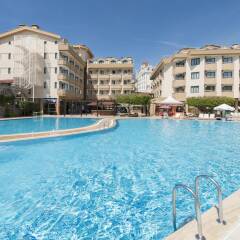 Grand Seker Hotel Турция, Сиде - 1 отзыв об отеле, цены и фото номеров - забронировать отель Grand Seker Hotel - All Inclusive онлайн бассейн фото 3