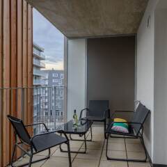 Апартаменты FeelGood Apartments Seestadt Green Living Вена балкон