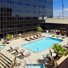 Отель Hilton Los Angeles Airport США, Лос-Анджелес - 10 отзывов об отеле, цены и фото номеров - забронировать отель Hilton Los Angeles Airport онлайн бассейн фото 3