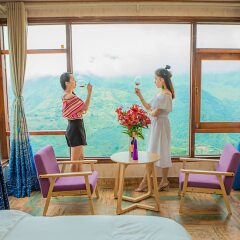 Отель The Grand Blue Hotel Вьетнам, Шапа - отзывы, цены и фото номеров - забронировать отель The Grand Blue Hotel онлайн балкон