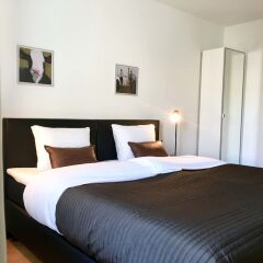 Отель Viadukt Apartments Швейцария, Цюрих - отзывы, цены и фото номеров - забронировать отель Viadukt Apartments онлайн комната для гостей фото 3