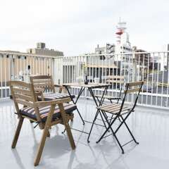 Ten Apartment Hotel Фукуока балкон