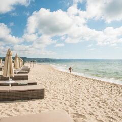 Отель Algara Beach Hotel - All Inclusive Болгария, Кранево - отзывы, цены и фото номеров - забронировать отель Algara Beach Hotel - All Inclusive онлайн пляж фото 2