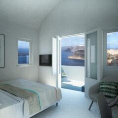 Отель Alti Santorini Suites Полулюкс с различными типами кроватей фото 3