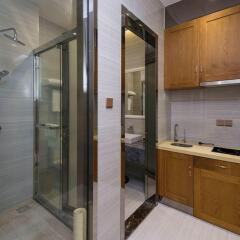 Отель Yimin Gold Olives Apartment Китай, Шэньчжэнь - отзывы, цены и фото номеров - забронировать отель Yimin Gold Olives Apartment онлайн ванная фото 2
