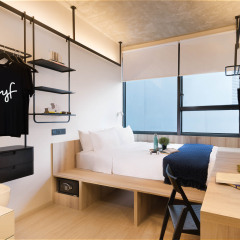 Отель lyf Funan Singapore by Ascott Сингапур комната для гостей фото 3