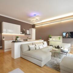 Апартаменты Asante-Design-Apartment Мюнхен комната для гостей фото 5