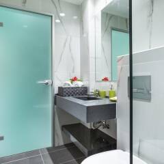 Отель Nymphes Deluxe Accommodation Греция, Пефкохори - отзывы, цены и фото номеров - забронировать отель Nymphes Deluxe Accommodation онлайн ванная фото 2
