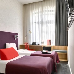 Гостиница AZIMUT Moscow Tulskaya (АЗИМУТ Москва Тульская) 4* Стандартный номер 2 отдельными кровати фото 4