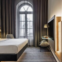 Отель Moxy Warsaw Praga Польша, Варшава - отзывы, цены и фото номеров - забронировать отель Moxy Warsaw Praga онлайн комната для гостей фото 4