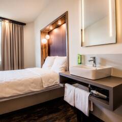 Отель Travel24 Hotel Leipzig-City Германия, Лейпциг - 1 отзыв об отеле, цены и фото номеров - забронировать отель Travel24 Hotel Leipzig-City онлайн комната для гостей фото 3