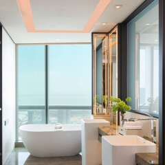 Отель Shenzhen Marriott Hotel Nanshan Китай, Шэньчжэнь - отзывы, цены и фото номеров - забронировать отель Shenzhen Marriott Hotel Nanshan онлайн ванная