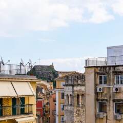 Отель Two Fortresses View Apartment Греция, Корфу - отзывы, цены и фото номеров - забронировать отель Two Fortresses View Apartment онлайн балкон