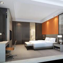 Отель Hyatt Place Shanghai Hongqiao CBD Китай, Шанхай - отзывы, цены и фото номеров - забронировать отель Hyatt Place Shanghai Hongqiao CBD онлайн комната для гостей фото 3