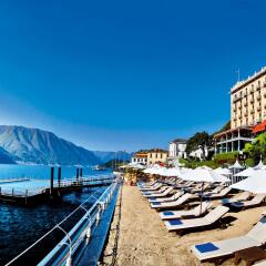 Отель Grand Hotel Tremezzo Италия, Тремеццо - 2 отзыва об отеле, цены и фото номеров - забронировать отель Grand Hotel Tremezzo онлайн пляж фото 2
