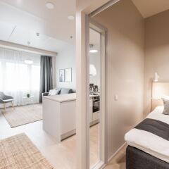 Отель Forenom ApartHotel Vantaa Tikkurila Финляндия, Вантаа - отзывы, цены и фото номеров - забронировать отель Forenom ApartHotel Vantaa Tikkurila онлайн комната для гостей фото 4