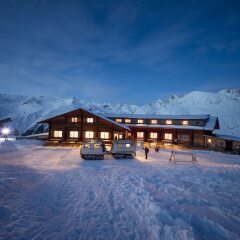 Отель Berghütte Maseben Горнолыжный курорт Ортлер вид на фасад