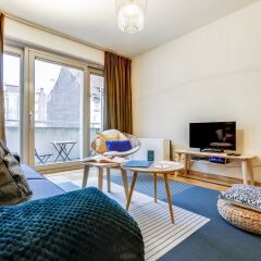 Апартаменты Sweet Inn Apartments Godecharles Брюссель комната для гостей фото 2